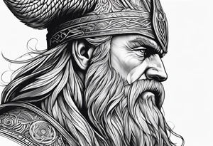 odin norse god tattoo idea