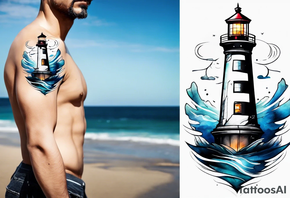 Lighthouse tattoo idea