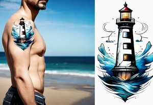 Lighthouse tattoo idea