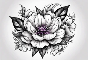 Arm tattoo of colorful flowers tattoo idea