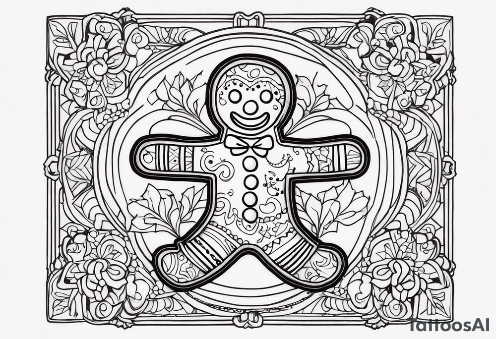 GINGERBREAD MAN tattoo idea