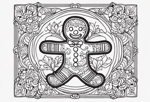 GINGERBREAD MAN tattoo idea