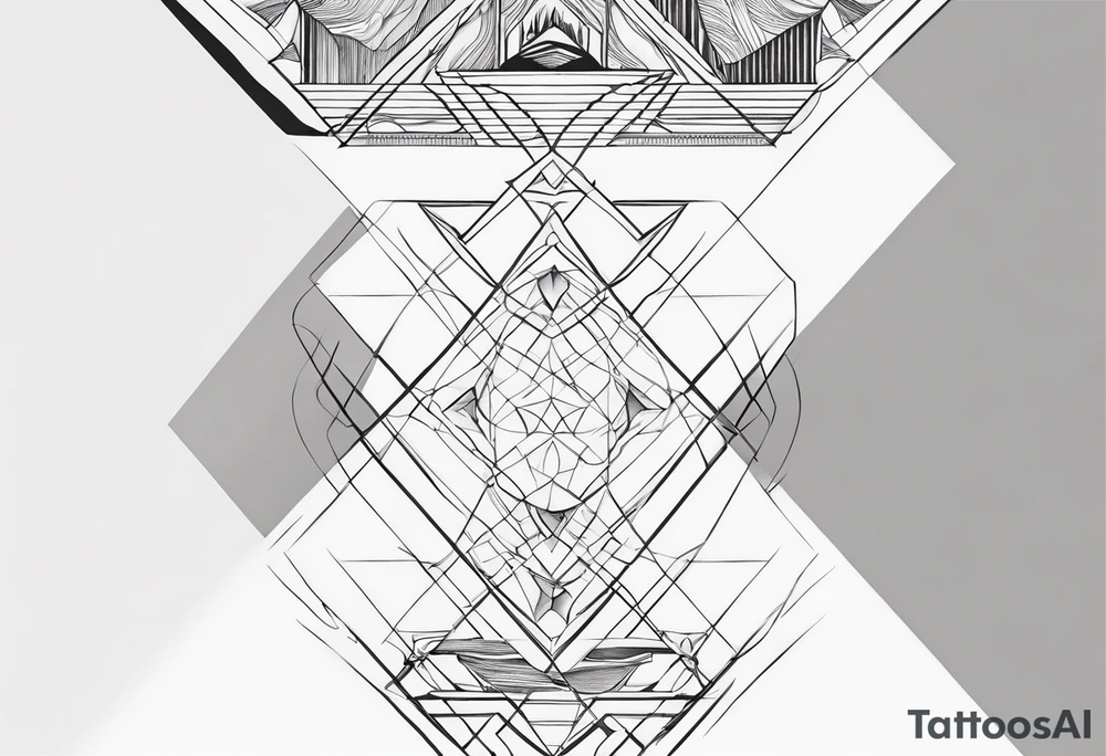 straight chain, horizontal tattoo idea