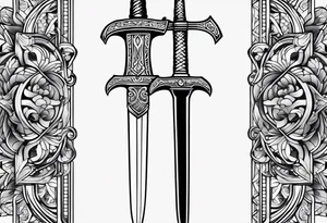 sword consistency tattoo idea