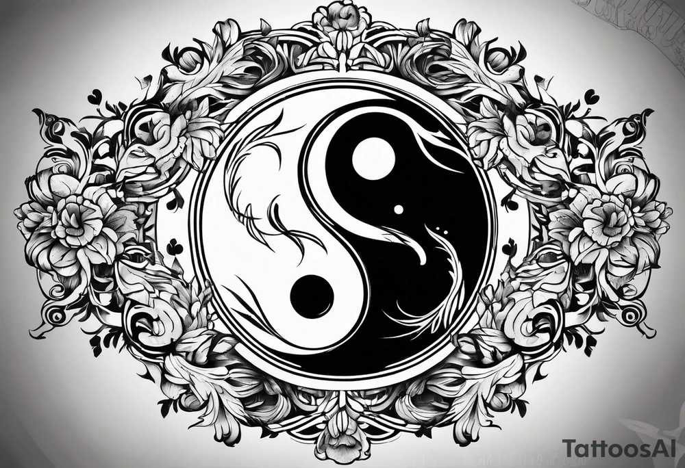 Ying Yang tattoo idea