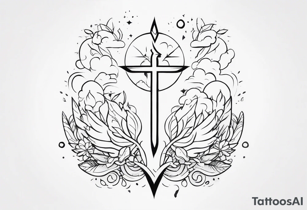 Emotions feeling/pain vs healing with resurrection from the pain and stronger you in the end. tattoo idea