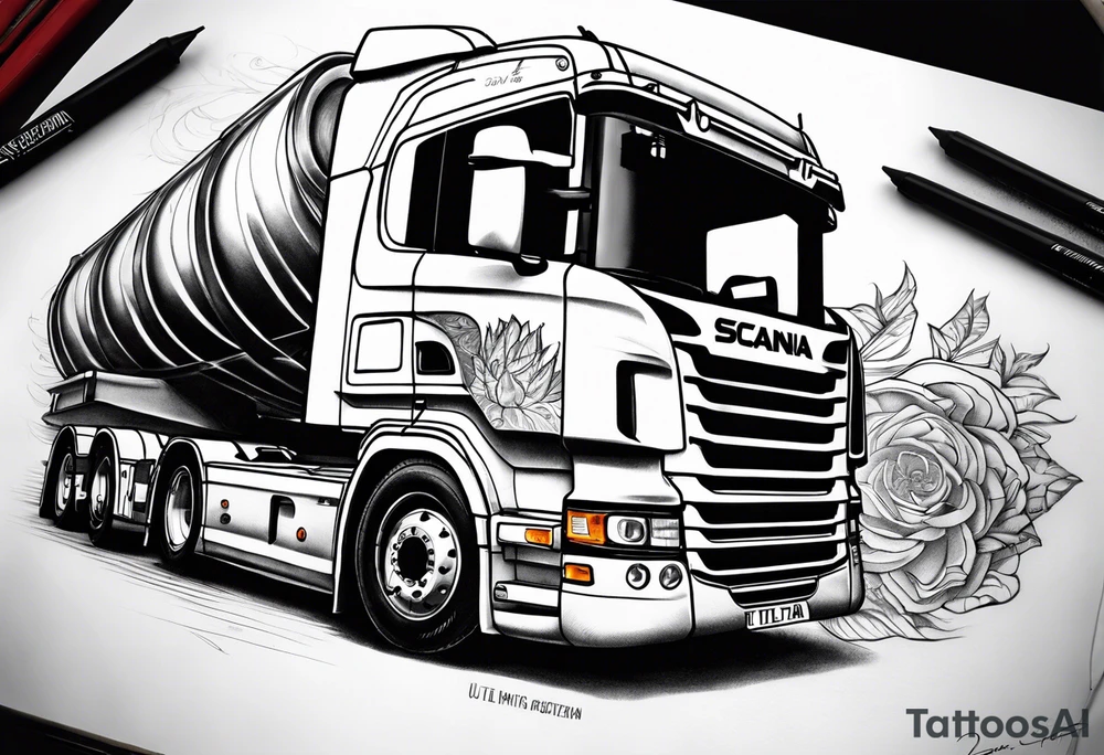 Scania v8 tattoo idea