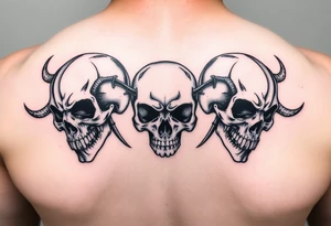 Turbin skulls tattoo idea