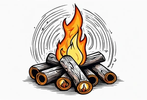 Bonfire tattoo idea