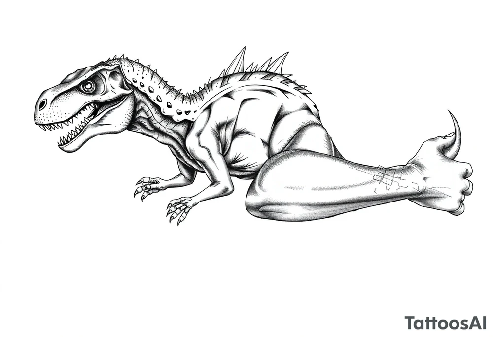 dinosaur tattoo idea