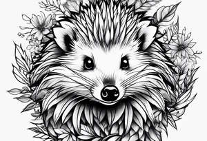 hedgehog tattoo idea