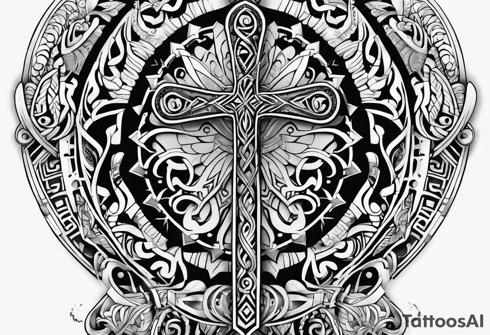 ankh, maori tattoo idea