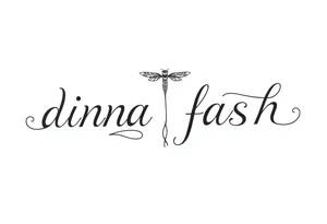 dinna fash. Style celtic flower. Dragon fly. Minimaliste. Simple tattoo idea