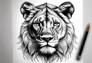 Lioness tattoo idea