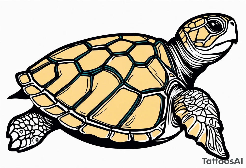 Sea turtle tattoo idea
