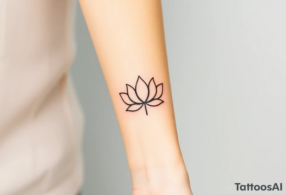 Lotus and Leo symbol tattoo idea