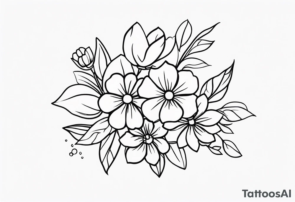 Lego flowers tattoo idea
