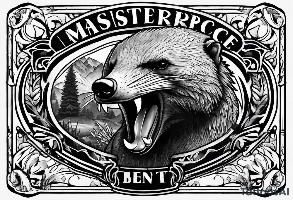 Mc honey badger tattoo idea