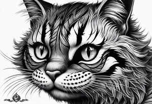 Cheshire cat tattoo idea