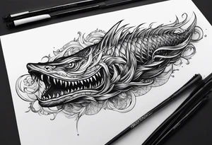 Leviathan forearm tattoo tattoo idea