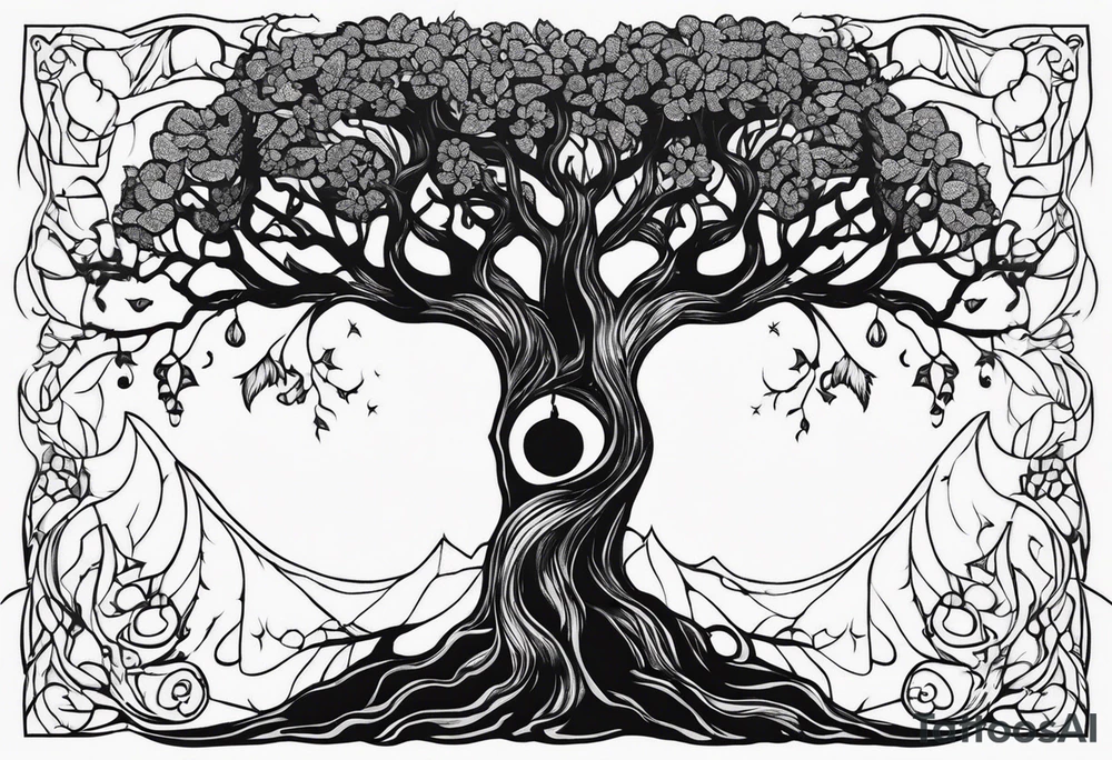 creepy tree tattoo idea