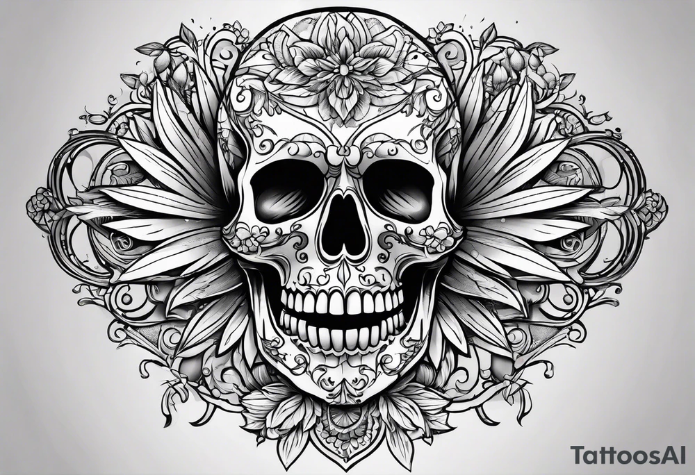 simple skeleton tattoo idea