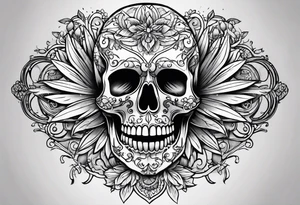 simple skeleton tattoo idea