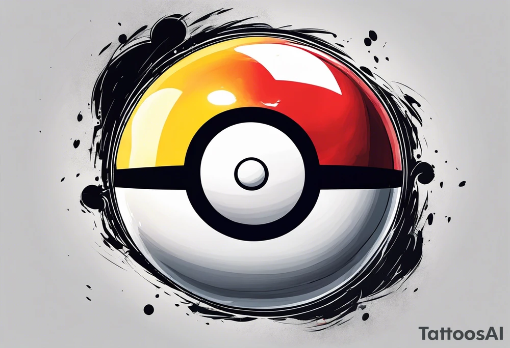 simple pokeball tattoo tattoo idea