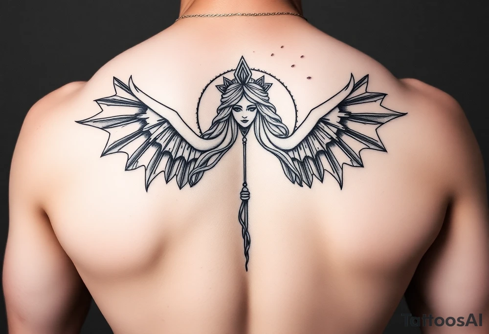 A half Sexy unique Aquarius goddess sleeve tattoo tattoo idea