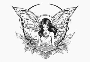 A fairy with a tail tattoo idea