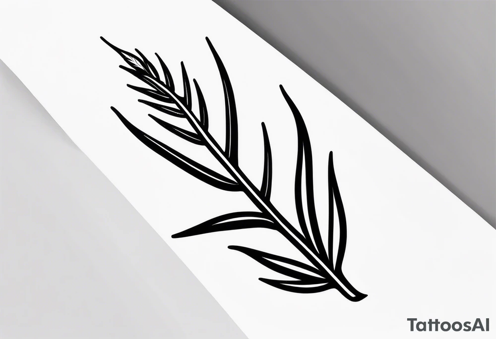 Aloe plant leaf with 51.3168° N, 0.5600° W next to it tattoo idea