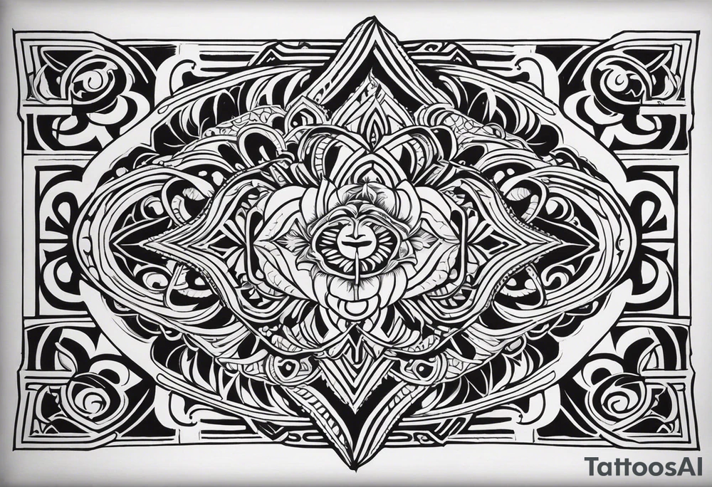 I want to have a 3/4 sleeve tattoo in the polynesian style tattoo idea