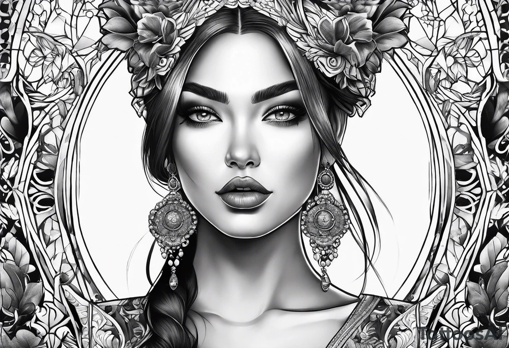 woman tattoo idea