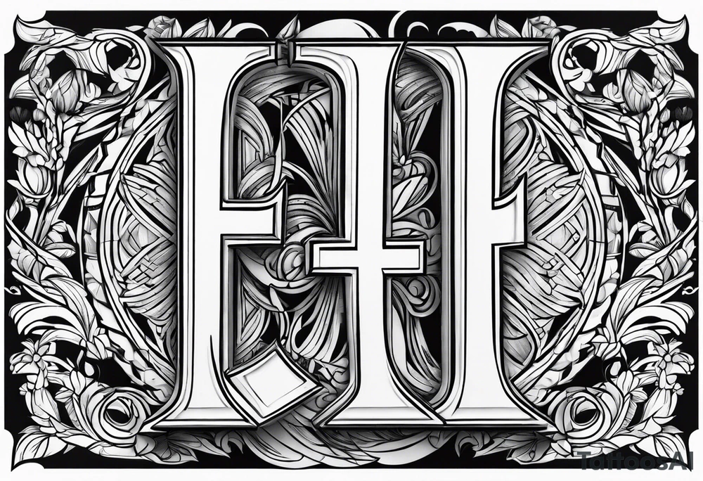 3 letter (FFC) tattoo idea