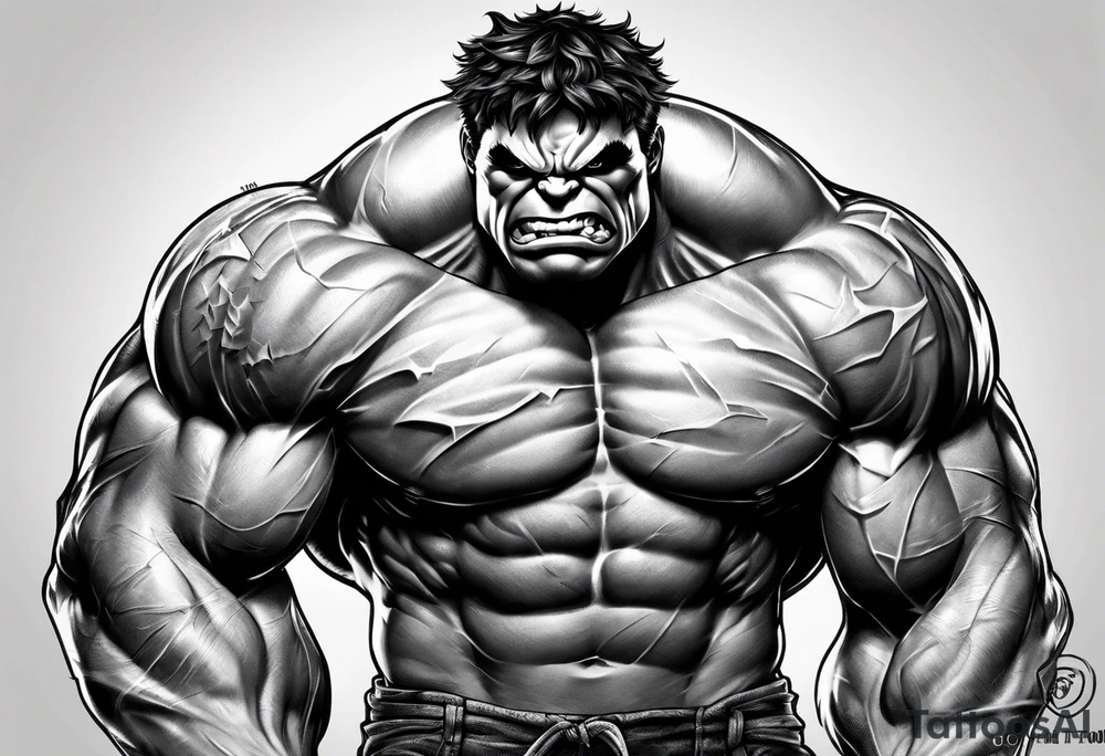 Hulk tattoo idea