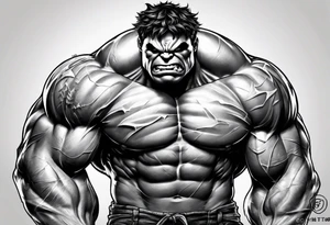 Hulk tattoo idea