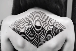 Geometric waves tattoo idea