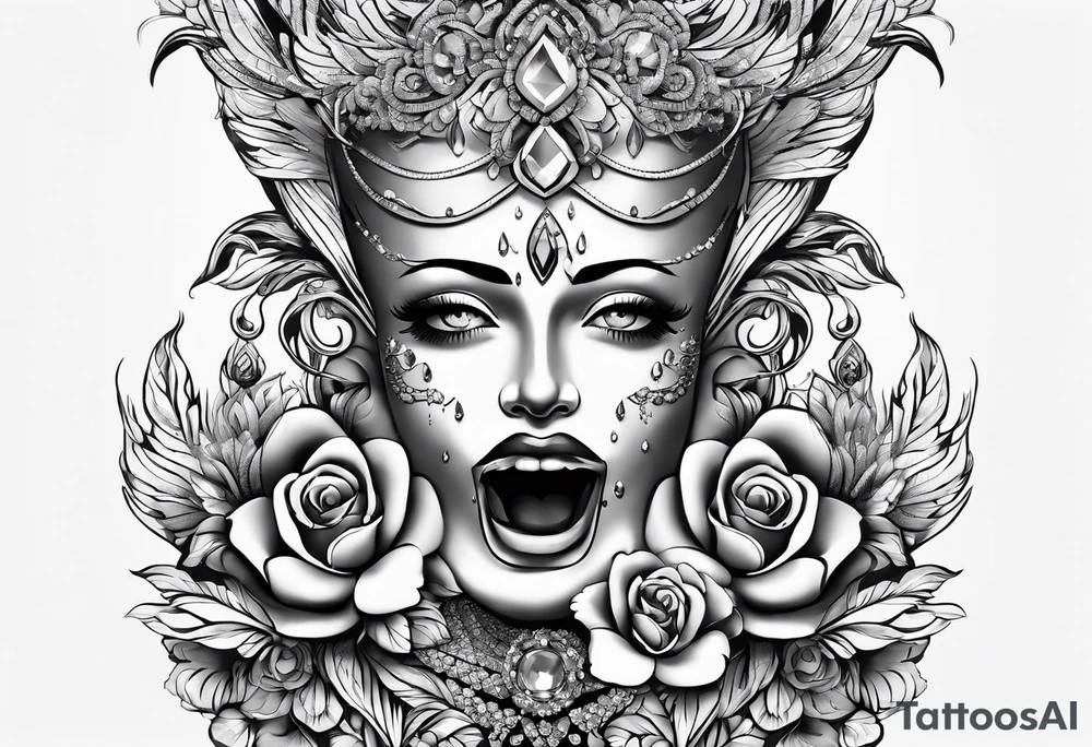 crystal tattoo idea