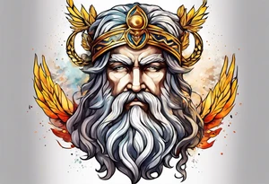 mitologia grecka zeus i pioruny tattoo idea