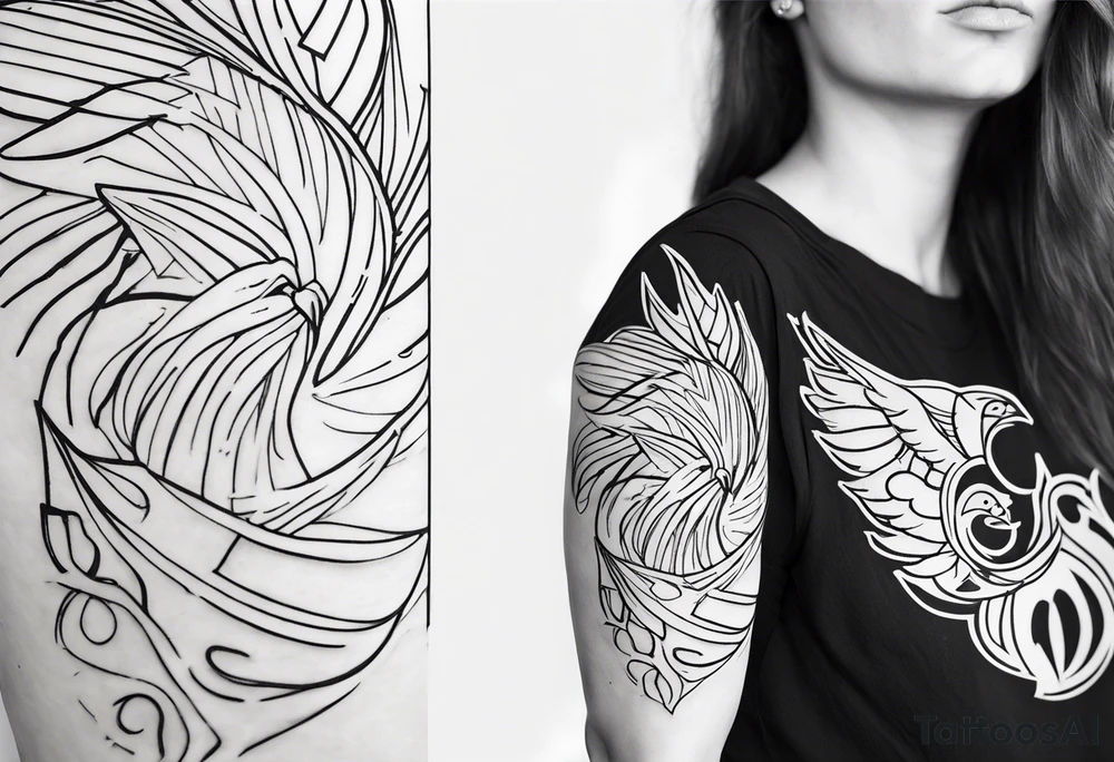 outline of a nasoni tattoo idea