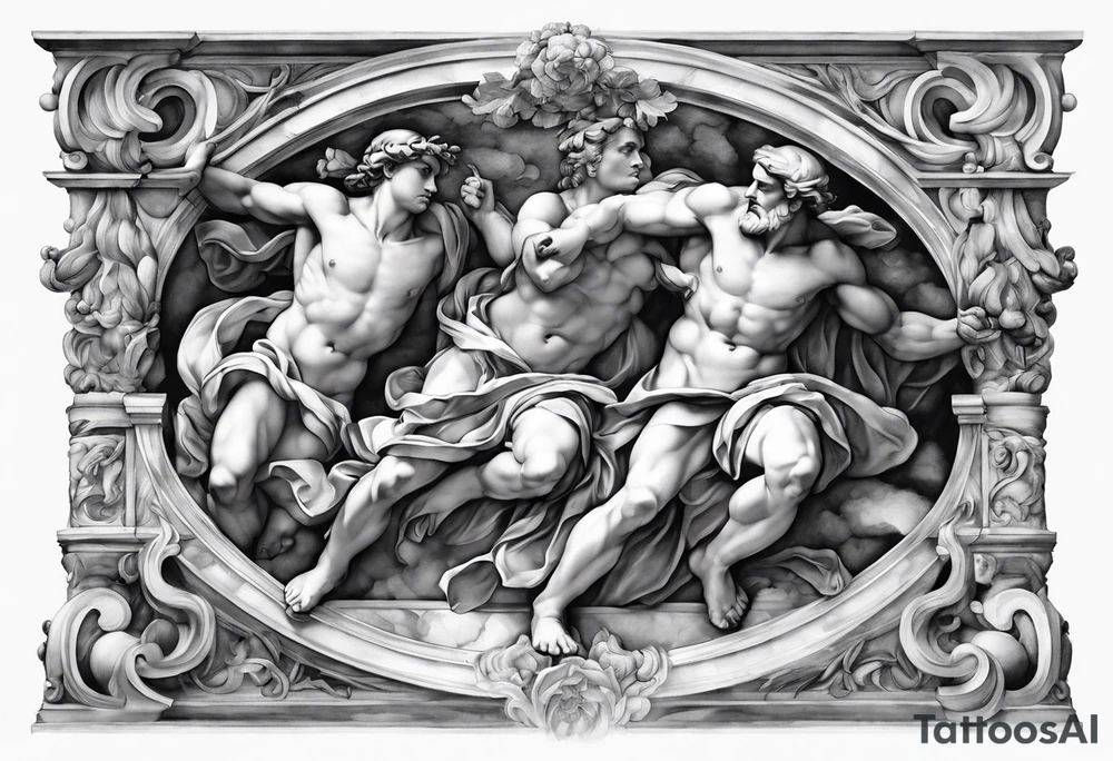 the creation by michelangelo tattoo idea