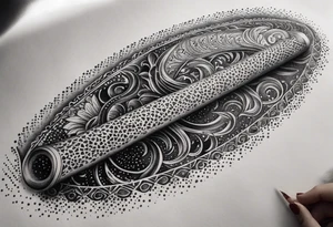 strength, small, Khachkar , long tail, elegant, lengthy, pisces tattoo idea