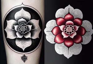 Tudor rose cygel tattoo idea