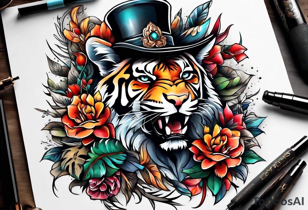Alpha group of animals tattoo idea
