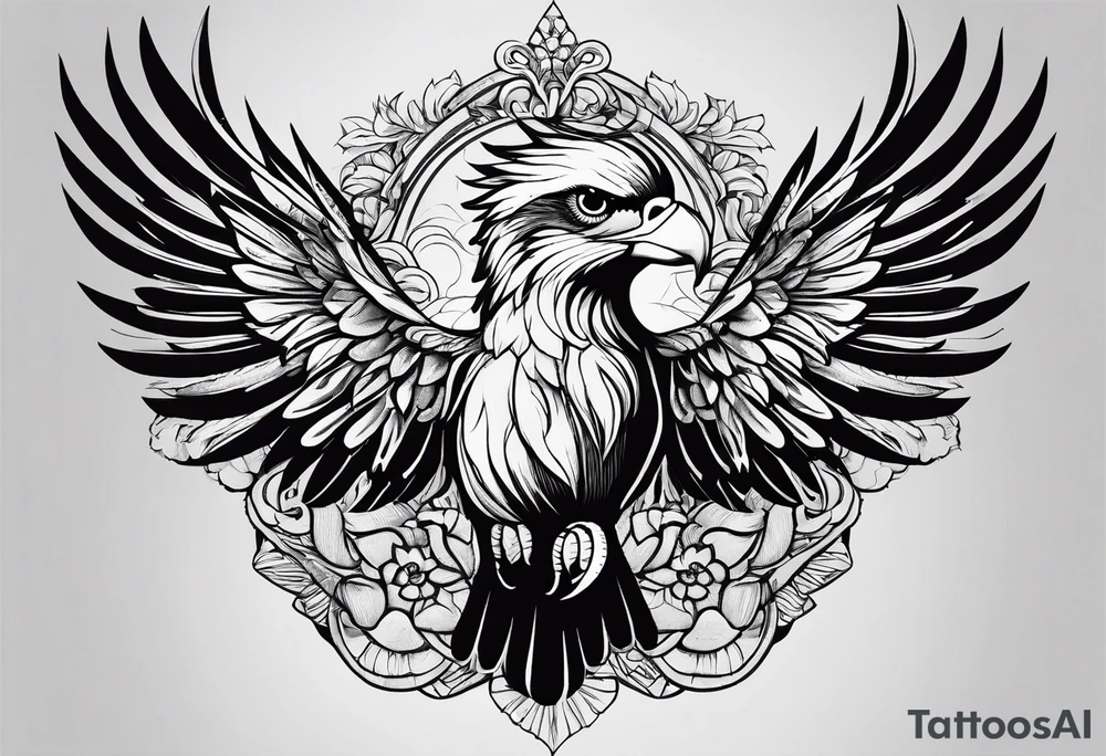 Pássaro andorinha realista tattoo idea