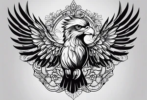 Pássaro andorinha realista tattoo idea