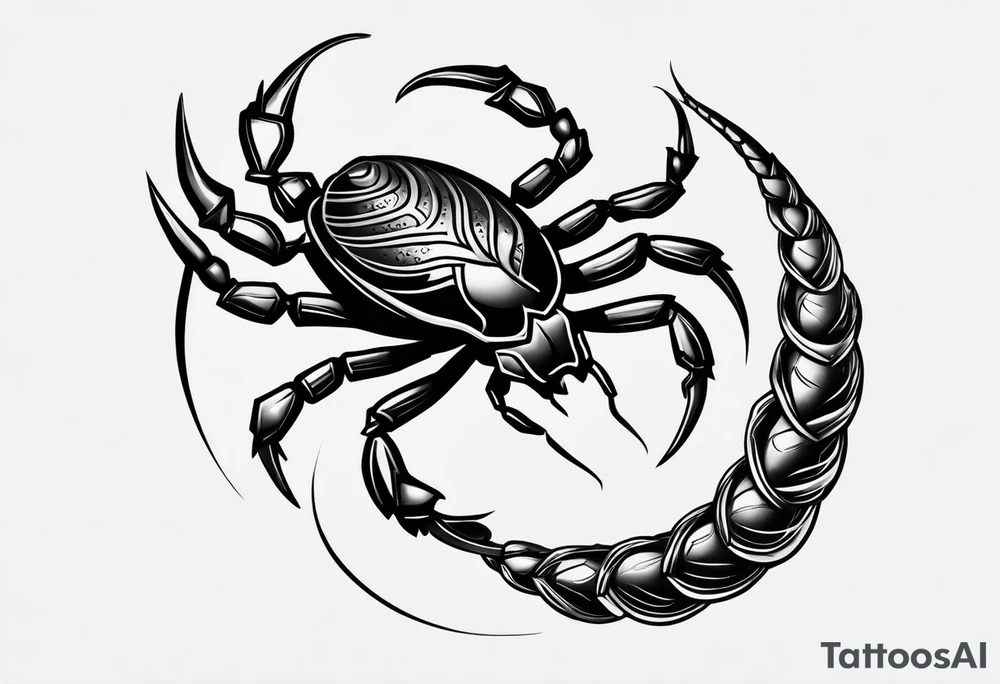 Scorpio original but beautiful tattoo idea