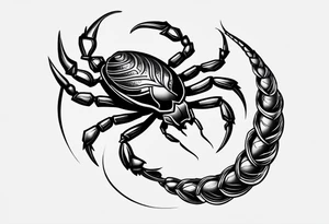 Scorpio original but beautiful tattoo idea