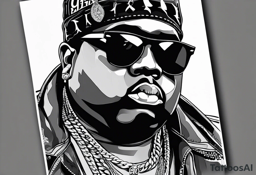 notorious big bad boy tattoo idea