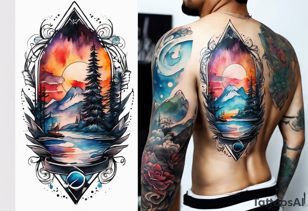 Longitude latitude tattoo idea